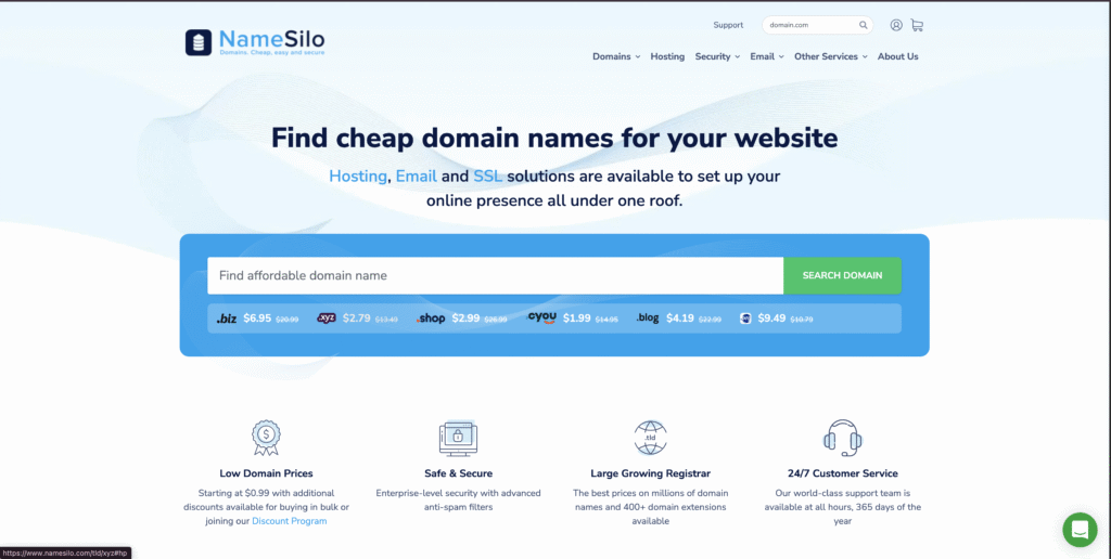 best domain registrars in 2025